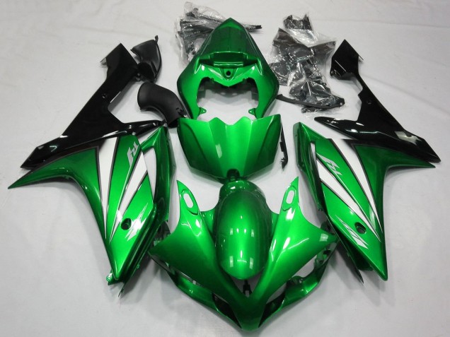 2007-2008 Yamaha YZF 1000 R1 Motorcycle Fairings - Green White Black UK Manufacturers