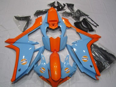 2007-2008 Yamaha YZF 1000 R1 Motorcycle Fairings - Light Blue Orange Gulf UK Manufacturers
