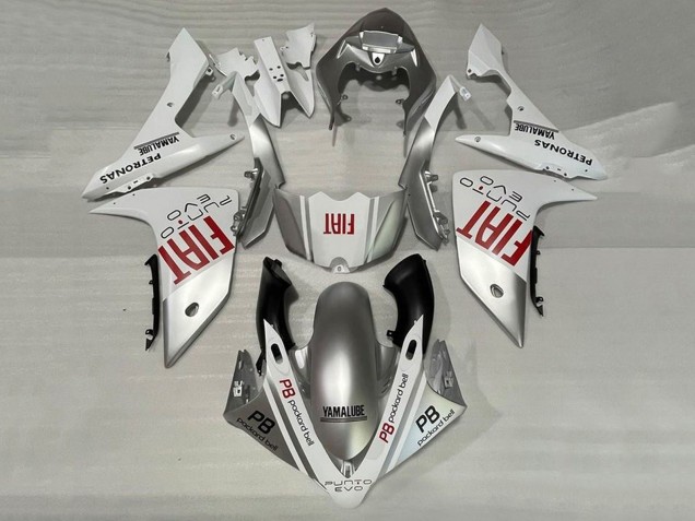 2007-2008 Yamaha YZF 1000 R1 Motorcycle Fairings - Silver White Red Fiat UK Manufacturers