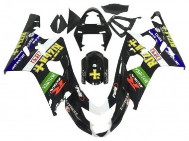 2004-2005 Suzuki GSXR 600 / GSXR 750 Motorcycle Fairings - Glossy Black Blue Green Yellow Rizla UK Manufacturers