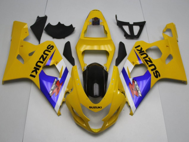 2004-2005 Suzuki GSXR 600 / GSXR 750 Motorcycle Fairings - Yellow White Blue Black UK Manufacturers