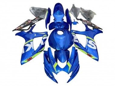 2006-2007 Suzuki GSXR 600 / GSXR 750 Motorcycle Fairings - Blue White Green UK Manufacturers