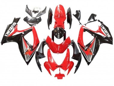 2006-2007 Suzuki GSXR 600 / GSXR 750 Motorcycle Fairings - Red Grey Glossy Black UK Manufacturers