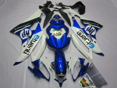 2006-2007 Yamaha YZF R6 Motorcycle Fairings - White Blue Black UK Manufacturers