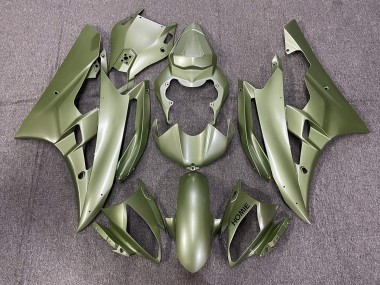 2006-2007 Yamaha YZF R6 Motorcycle Fairings - Olive Green UK Manufacturers