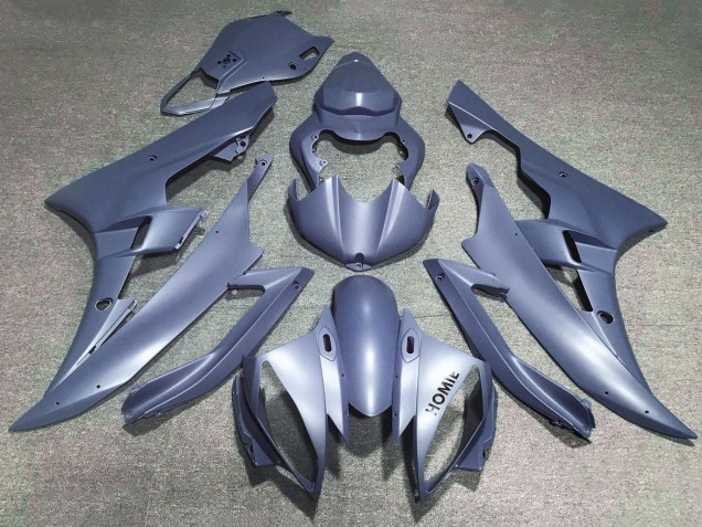 2006-2007 Yamaha YZF R6 Motorcycle Fairings - Matte Silver Blue UK Manufacturers