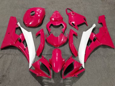 2006-2007 Yamaha YZF R6 Motorcycle Fairings - Red White UK Manufacturers
