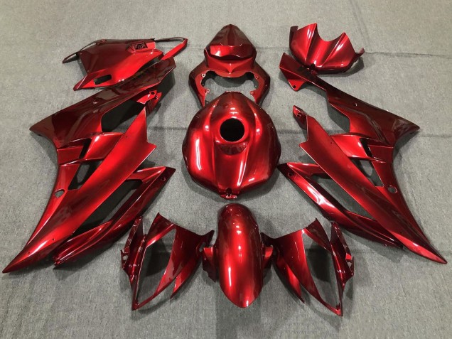 2006-2007 Yamaha YZF R6 Motorcycle Fairings - Red UK Manufacturers