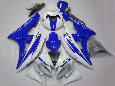 2006-2007 Yamaha YZF R6 Motorcycle Fairings - White Blue Motul Michelin UK Manufacturers