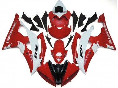 2008-2016 Yamaha YZF R6 Motorcycle Fairings - White Red Black UK Manufacturers