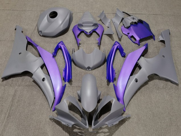 2008-2016 Yamaha YZF R6 Motorcycle Fairings - Grey Purple UK Manufacturers