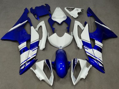 2008-2016 Yamaha YZF R6 Motorcycle Fairings - White Blue UK Manufacturers