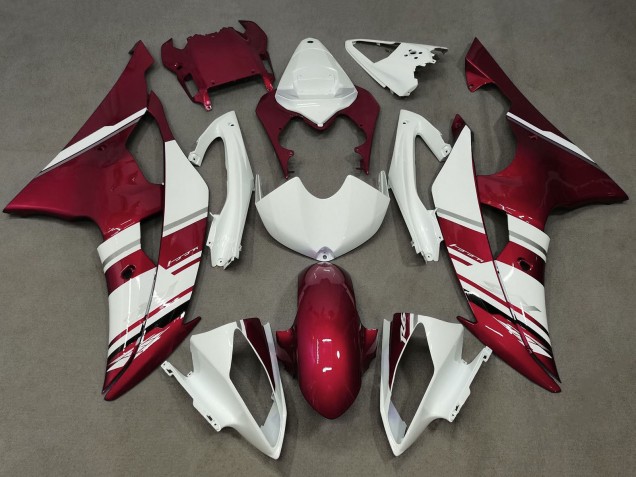 2008-2016 Yamaha YZF R6 Motorcycle Fairings - White Candy Red UK Manufacturers