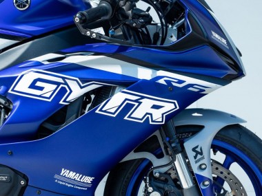 2017-2023 Yamaha YZF R6 Motorcycle Fairings - Blue Silver GYTR UK Manufacturers