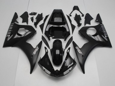 2005 Yamaha YZF R6 Motorcycle Fairings - Glossy Black Matte Black Silver UK Manufacturers