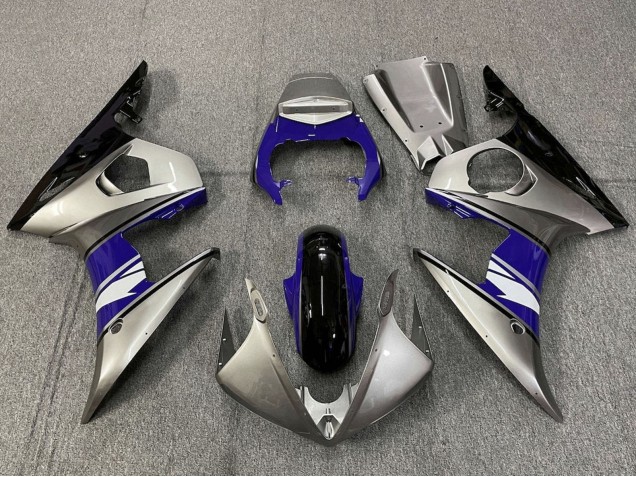 2005 Yamaha YZF R6 Motorcycle Fairings - Silver Blue Black White UK Manufacturers