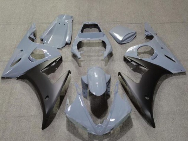 2005 Yamaha YZF R6 Motorcycle Fairings - Nardo Grey Matte Black UK Manufacturers