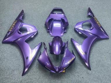 2003-2004 Yamaha YZF R6 Motorcycle Fairings - Purple Gold Decals UK Manufacturers