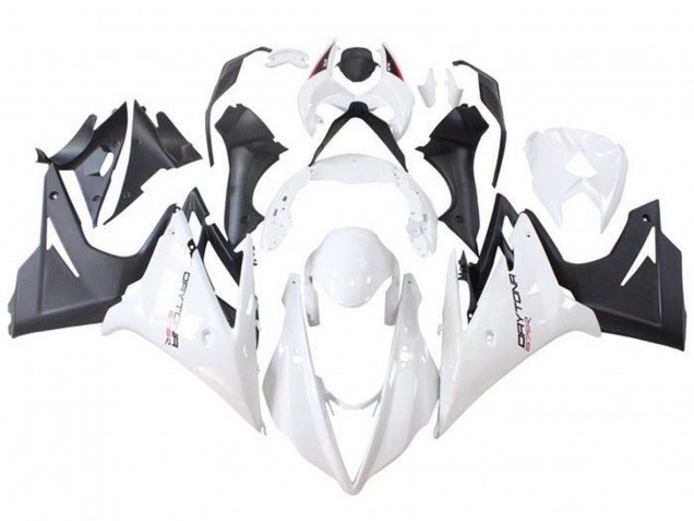 2013-2016 Triumph Daytona 675 Triple Motorcycle Fairings - White Matte Black UK Manufacturers
