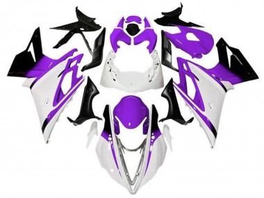 2013-2016 Triumph Daytona 675 Triple Motorcycle Fairings - White Purple Glossy Black UK Manufacturers