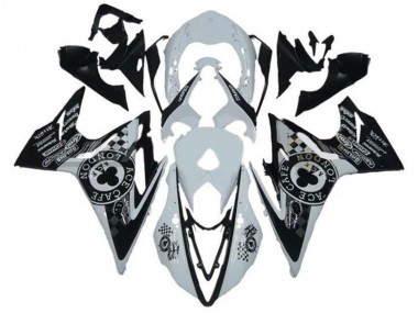 2013-2016 Triumph Daytona 675 Triple Motorcycle Fairings - White Glossy Black Cafe London UK Manufacturers