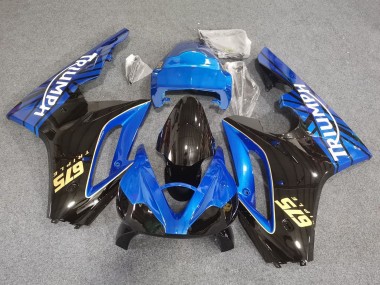 2006-2008 Triumph Daytona 675 Triple Motorcycle Fairings - Blue Glossy Black Racing UK Manufacturers