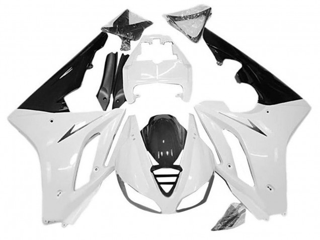 2009-2012 Triumph Daytona 675 Triple Motorcycle Fairings - White Glossy Black UK Manufacturers