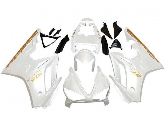 2009-2012 Triumph Daytona 675 Triple Motorcycle Fairings - White Gold UK Manufacturers