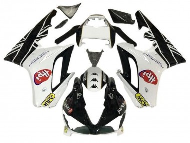 2009-2012 Triumph Daytona 675 Triple Motorcycle Fairings - White Glossy Black HPi UK Manufacturers