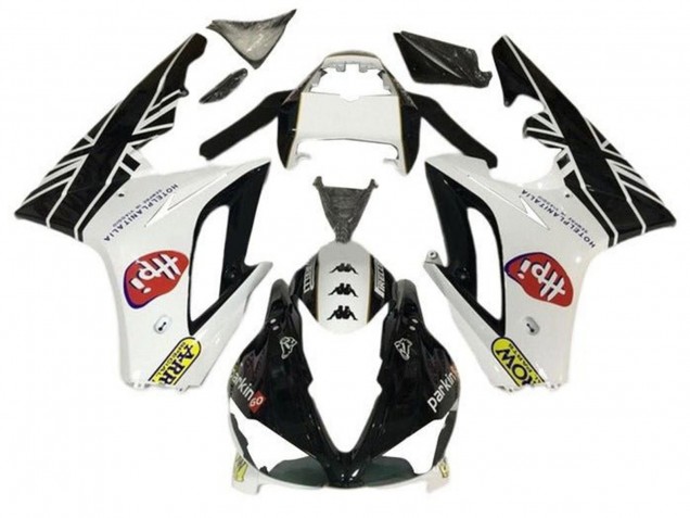 2009-2012 Triumph Daytona 675 Triple Motorcycle Fairings - White Glossy Black HPi UK Manufacturers