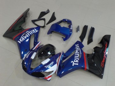 2009-2012 Triumph Daytona 675 Triple Motorcycle Fairings - Blue Red White Glossy Black UK Manufacturers