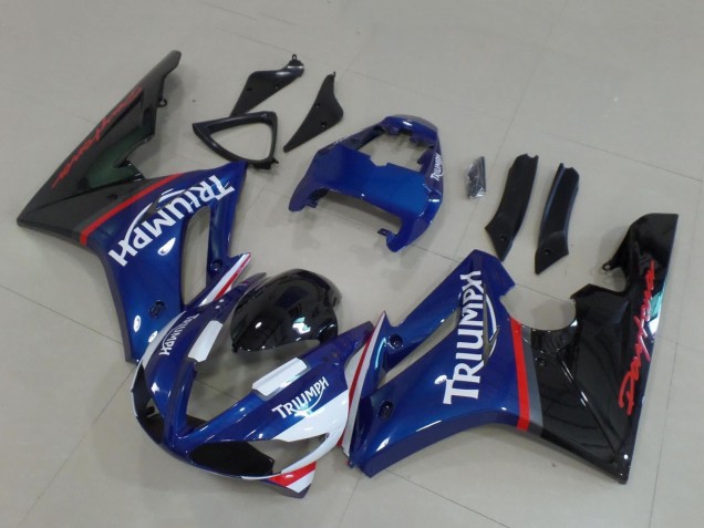 2009-2012 Triumph Daytona 675 Triple Motorcycle Fairings - Blue Red White Glossy Black UK Manufacturers
