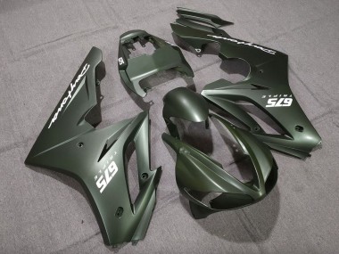 2009-2012 Triumph Daytona 675 Triple Motorcycle Fairings - Matte Green White UK Manufacturers