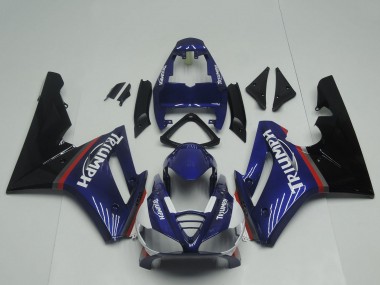 2009-2012 Triumph Daytona 675 Triple Motorcycle Fairings - Blue Red Glossy Black UK Manufacturers