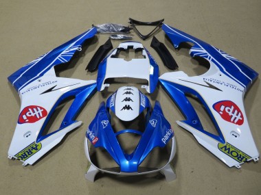 2009-2012 Triumph Daytona 675 Triple Motorcycle Fairings - White Blue Hpi UK Manufacturers