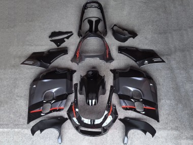 1987-1988 Honda CBR1000F Hurricane Motorcycle Fairings - Glossy Black Matte Grey Red Line UK Manufacturers