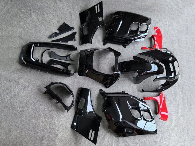 1987-1988 Honda CBR1000F Hurricane Motorcycle Fairings - Glossy Black Red UK Manufacturers