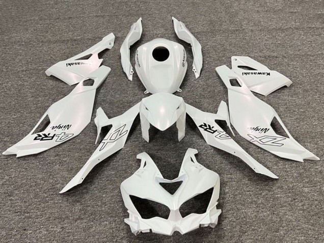 2019-2025 Kawasaki ZX4R ZX-4RR Motorcycle Fairings - Pearl White Black UK Manufacturers