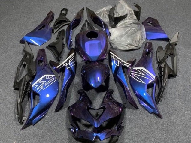 2019-2025 Kawasaki ZX4R ZX-4RR Motorcycle Fairings - Purple Blue Gradient UK Manufacturers