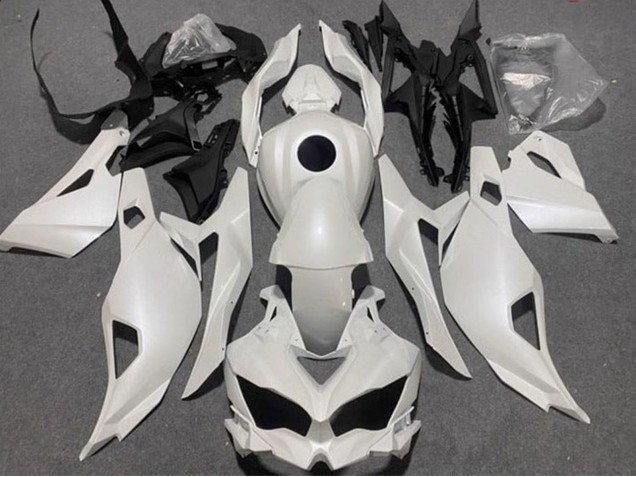 2019-2025 Kawasaki ZX4R ZX-4RR Motorcycle Fairings - Pearl White UK Manufacturers