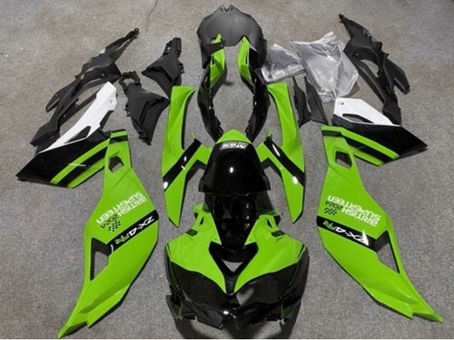 2019-2025 Kawasaki ZX4R ZX-4RR Motorcycle Fairings - Green Black White UK Manufacturers
