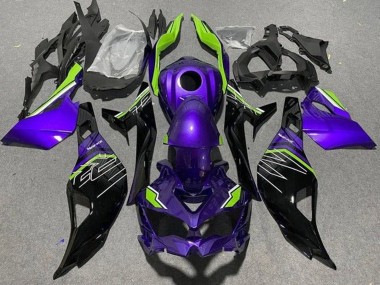 2019-2025 Kawasaki ZX4R ZX-4RR Motorcycle Fairings - Purple Green Black UK Manufacturers
