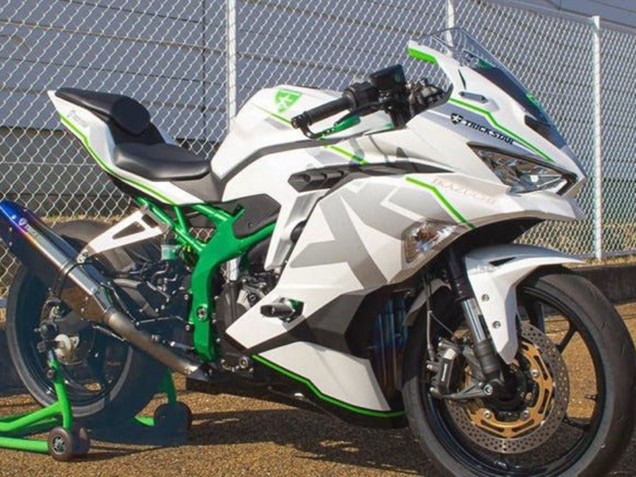 2019-2025 Kawasaki ZX4R ZX-4RR Motorcycle Fairings - White Silver Green UK Manufacturers