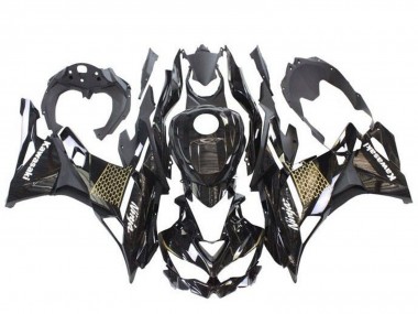 2019-2025 Kawasaki ZX4R ZX-4RR Motorcycle Fairings - Glossy Black White Gold UK Manufacturers