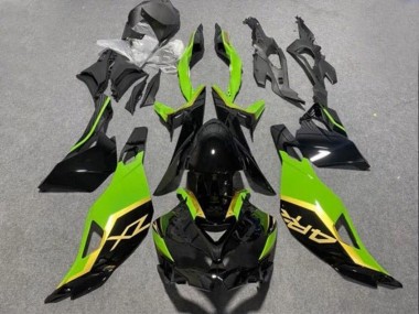 2019-2025 Kawasaki ZX4R ZX-4RR Motorcycle Fairings - Glossy Black Green Gold UK Manufacturers