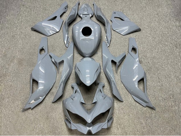 2019-2025 Kawasaki ZX4R ZX-4RR Motorcycle Fairings - Glossy Nardo Grey UK Manufacturers