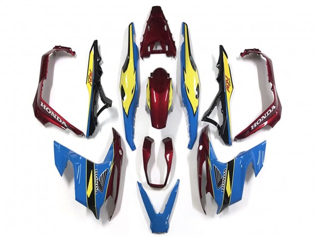 2018-2021 Honda ADV150 Motorcycle Fairings - Blue Yellow Red UK Manufacturers