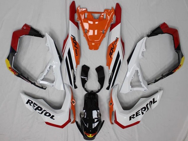 2018-2021 Honda ADV150 Motorcycle Fairings - White Orange Red Yellow Glossy Black Repsol UK Manufacturers