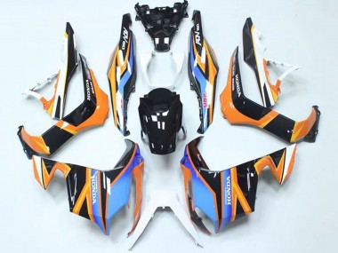2018-2021 Honda ADV150 Motorcycle Fairings - Blue Orange Glossy Black UK Manufacturers