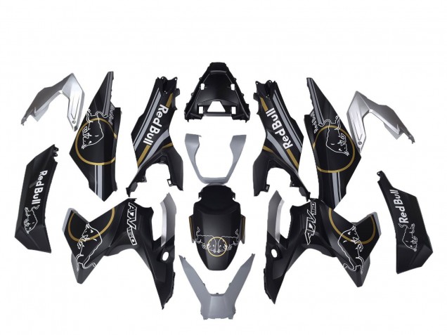 2022-2024 Honda ADV160 Motorcycle Fairings - Matte Black Gold Red Bull UK Manufacturers